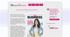 Desktop Screenshot of melodyhossaini.com