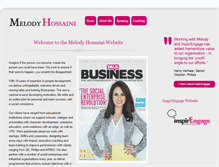 Tablet Screenshot of melodyhossaini.com